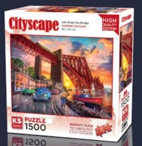KS GAMES PUZZLE 1500 PARCA FORTH BRIDGE AT SUNSET