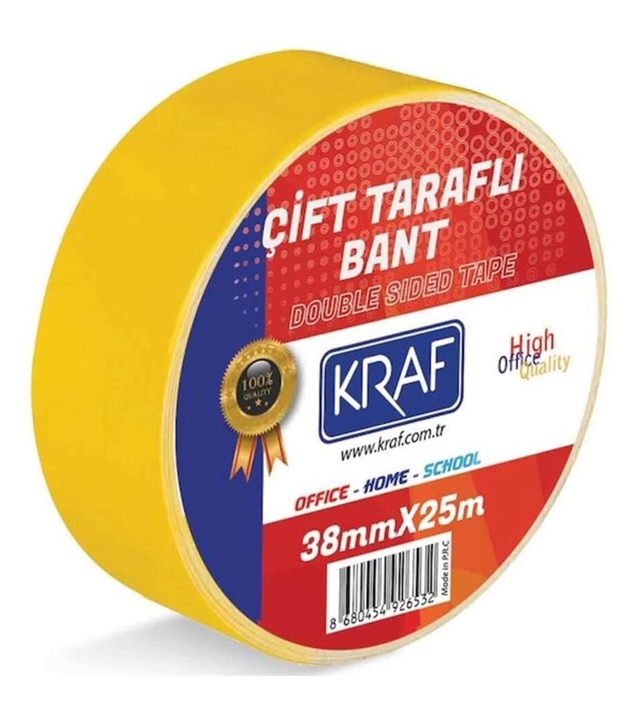 KRAF CIFT TARAFLI BANT 38MMX25M 2538G