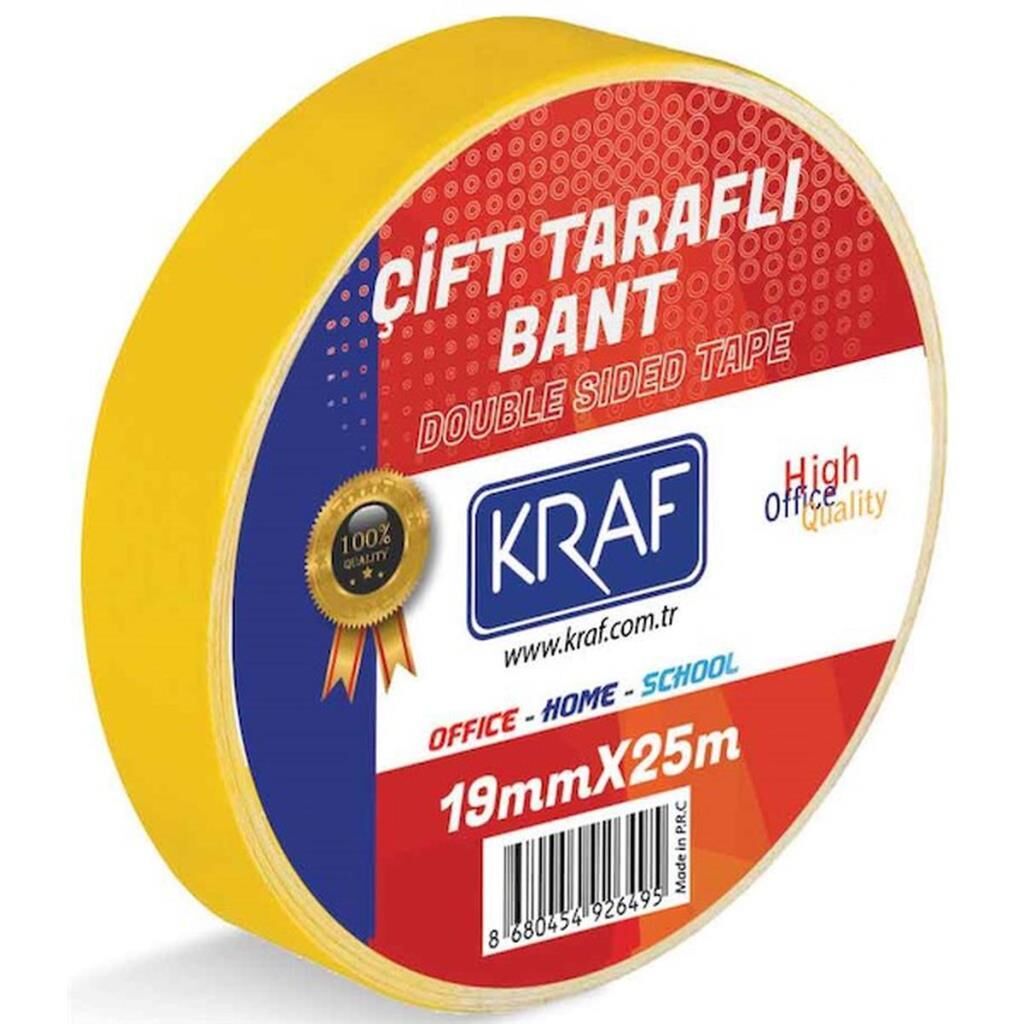 KRAF CIFT TARAFLI BANT 19MMX25M 2519G
