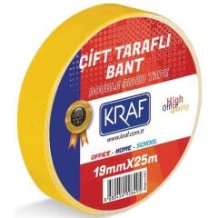 KRAF CIFT TARAFLI BANT 19MMX25M 2519G