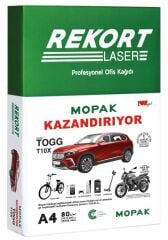 MOPAK FOTOKOPI KAGIDI A4 REKORT 80gr TSE 500 LU