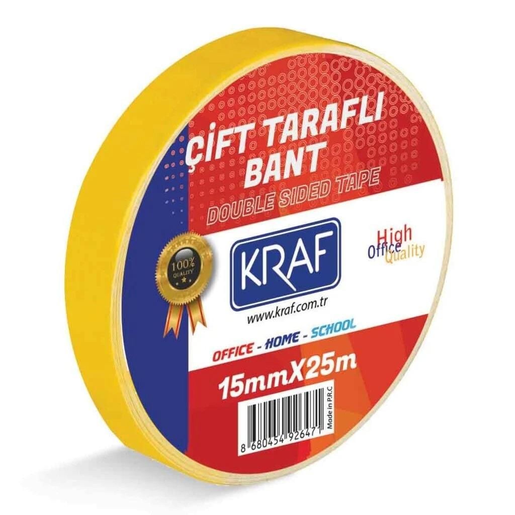 KRAF CIFT TARAFLI BANT 15MMX25M 2515G