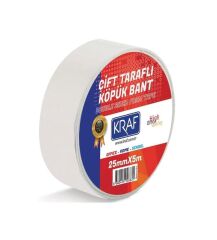 KRAF CIFT TARAFLI KOPUK BANT 25MMX5M 5025G