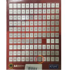 KRAF LASER ETIKET 2215 15MM CAP
