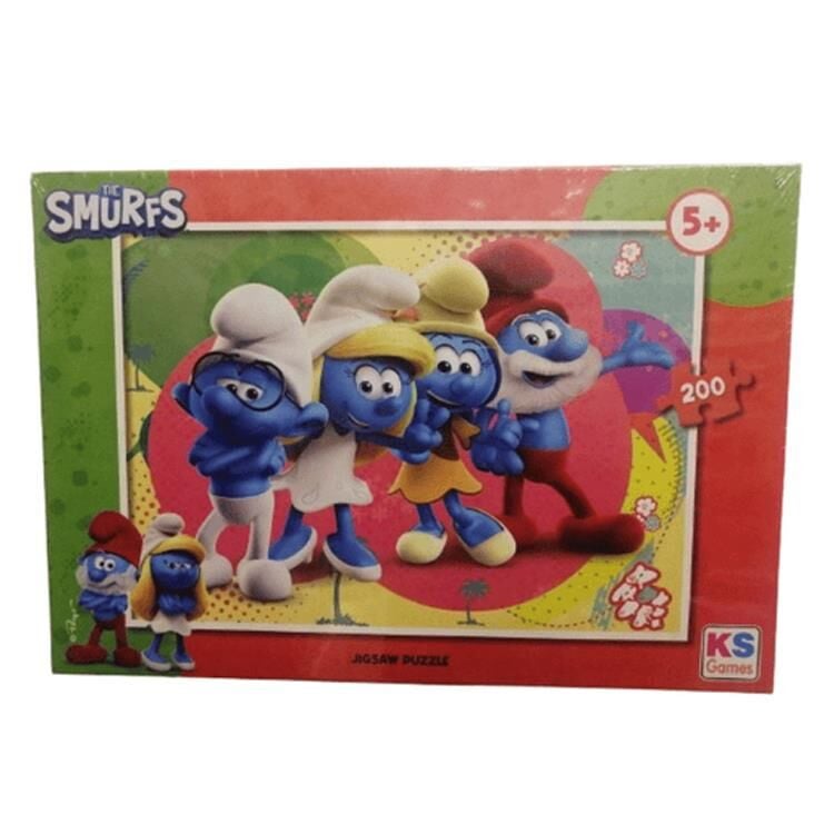 KS GAMES PUZZLE 200 PARCA SMURF SMR 113