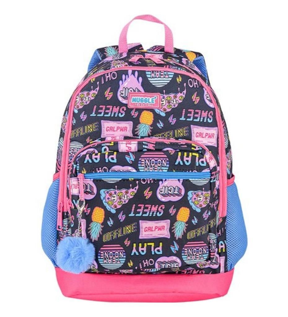 MUGGLE MU-0327 OT-OFLINE SIYAH OKUL CANTASI