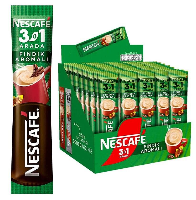NESTLE NESCAFE 3 U 1 ARADA FINDIKLI 18 GR 48 ADET