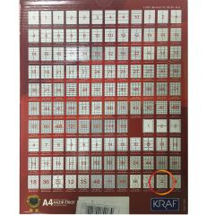 KRAF CD ETIKET 3117 117MM CAP BEYAZ 100 LU