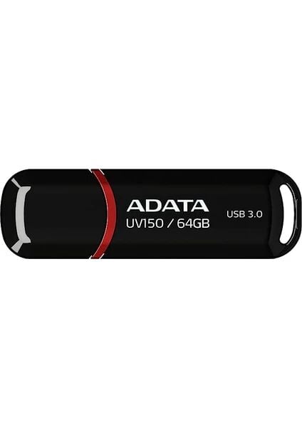 ADATA UV150-64GB USB3.2 Gen1 BLACK FLASH BELLEK