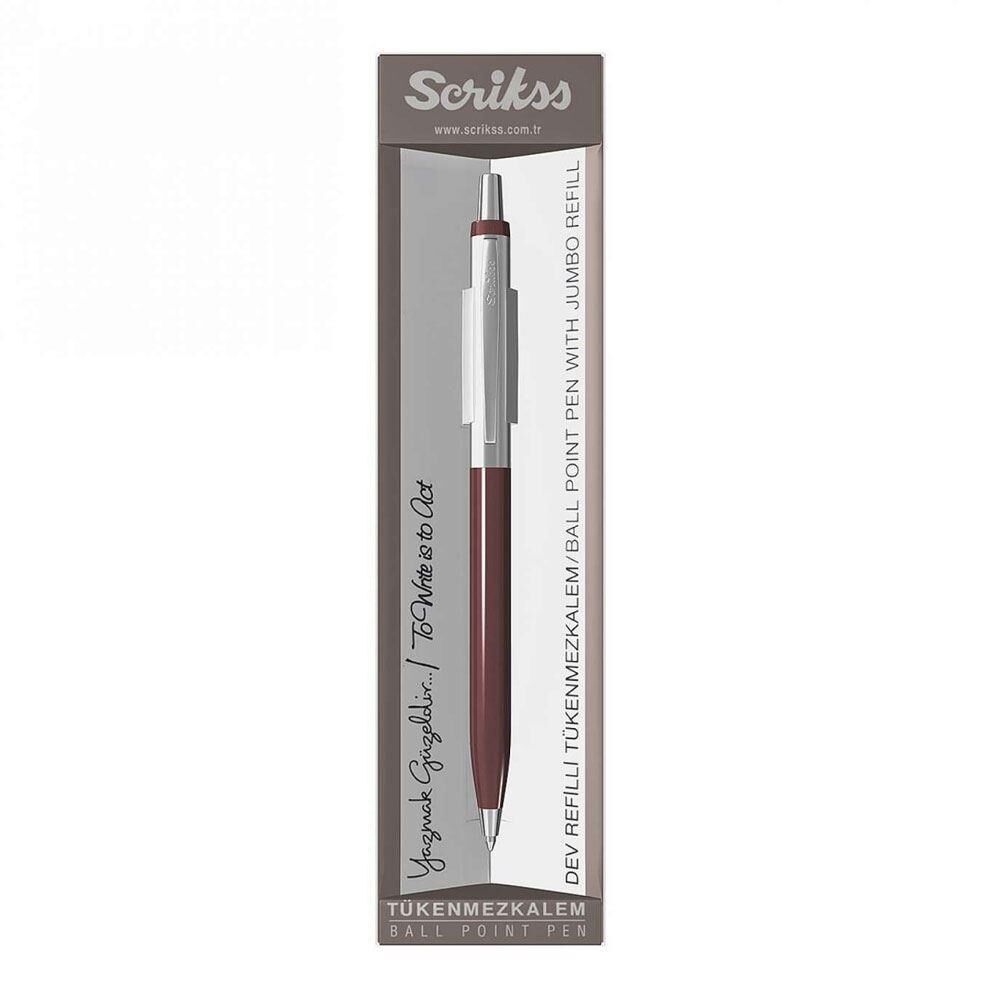 SCRIKSS TUKENMEZ KALEM BORDO (51)
