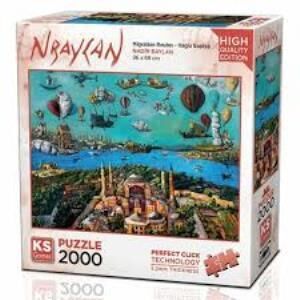 KS GAMES PUZZLE 2000 PARCA MIGRATION ROUTES HAGIA