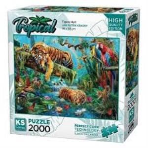 KS GAMES PUZZLE 2000 PARCA TIGERS IDYLL 22512