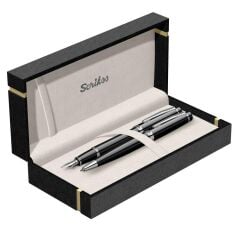 SCRIKSS TUKENMEZ+D.KALEM SET SIYAH KROM (38)