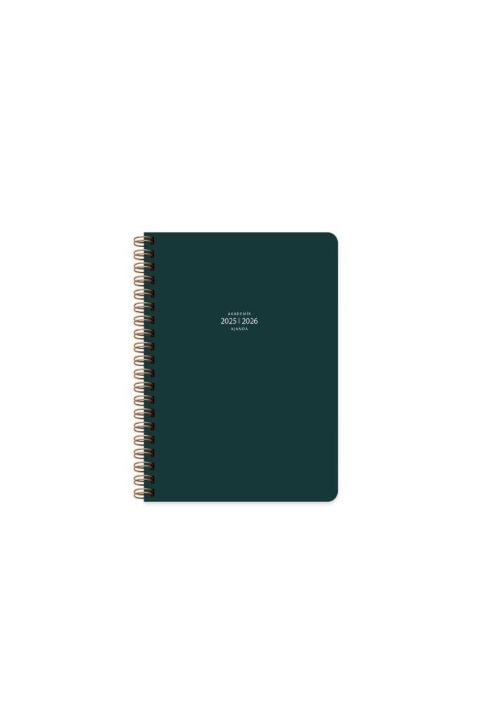 KESKIN AJANDA AKADEMIK 16x23 SPR.YESIL 600115-2026