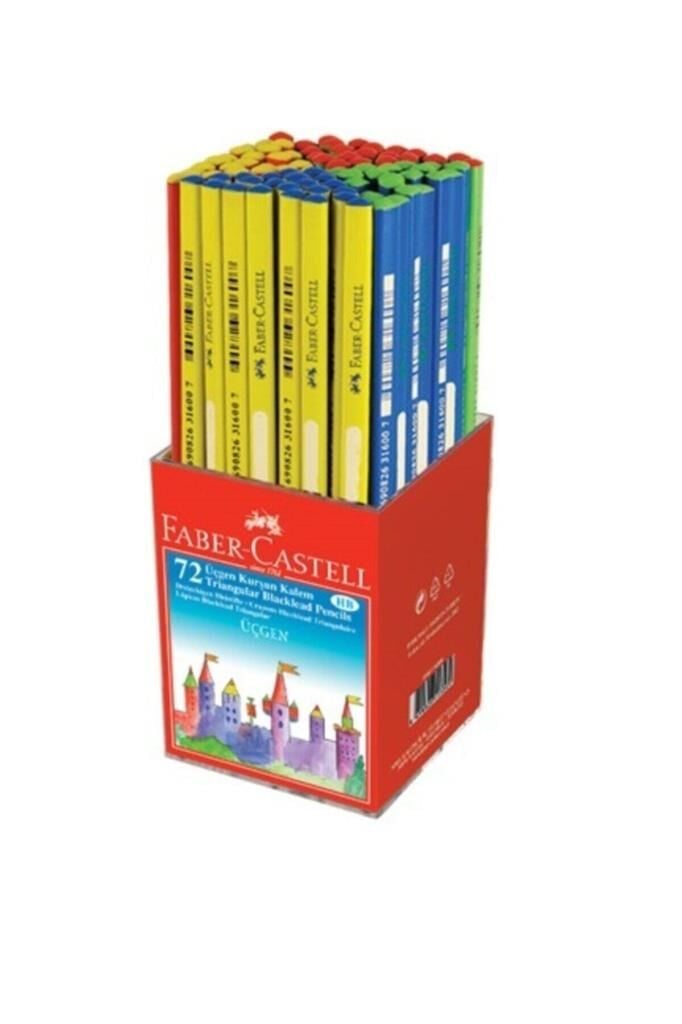 FABER CASTELL UCGEN OKUL KURSUN KALEM 2.5 B 72 LI