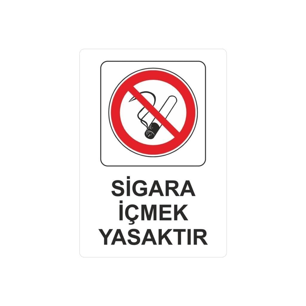 EKSTRAFIX SIGARA ICMEK YASAKTIR LEVHA(YUL412)25x35