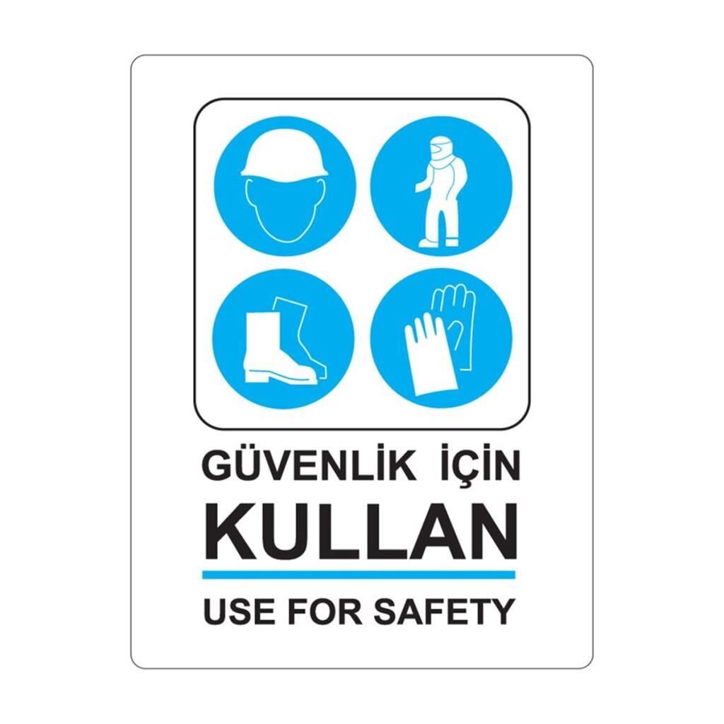 EKSTRAFIX GUVENLIK ICIN KULLAN LEVHA(YUL-414)25x35