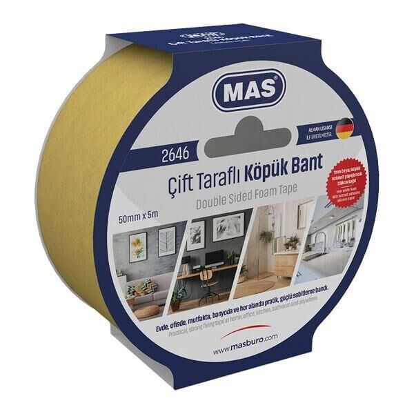 MAS CIFT TARAFLI KOPUK BANT 50MM X 5M 2646