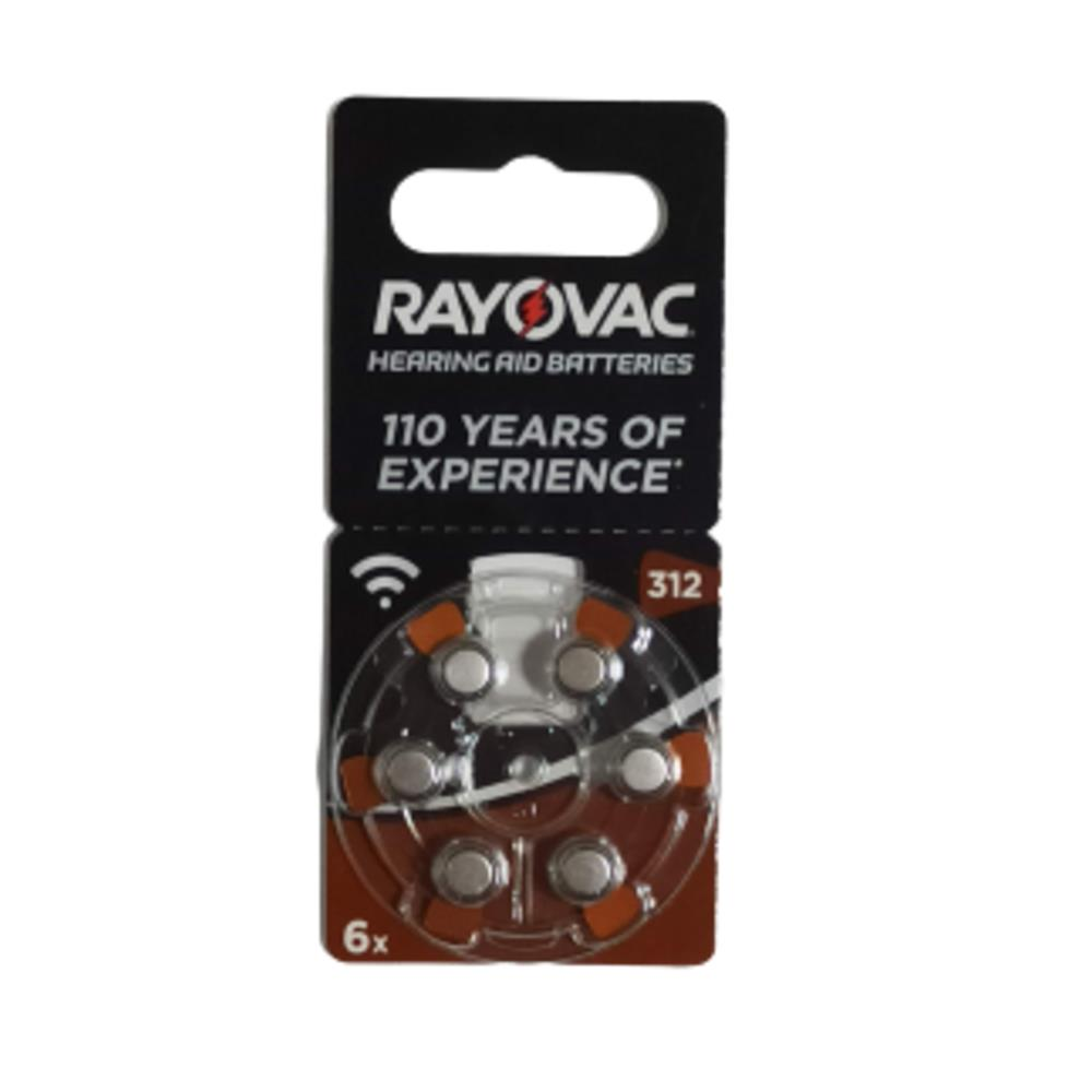 RAYOVAC KULAKLIK PILI 6 LI (312)