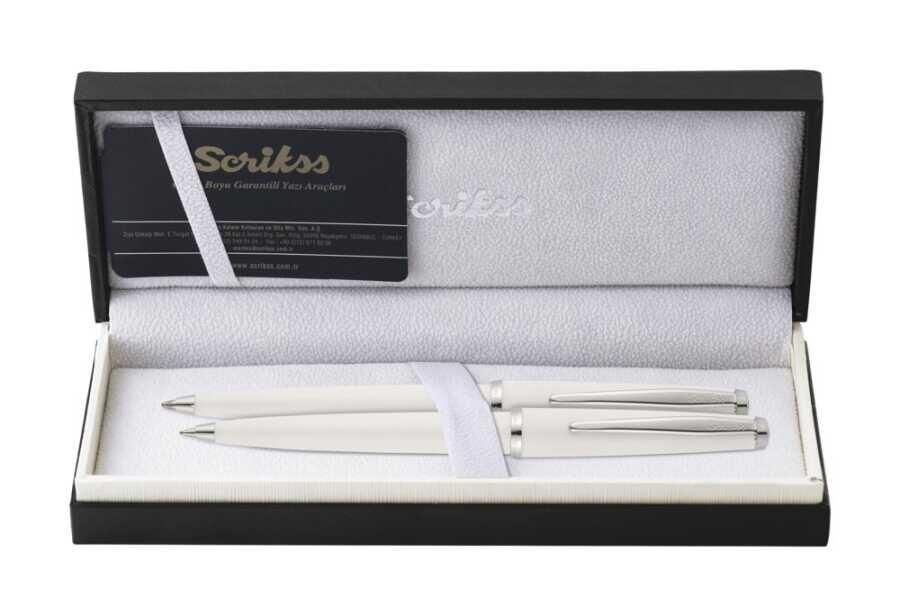 SCRIKSS TUKENMEZ+VERSATIL SET OZEL KUTU BEYAZ(33V)