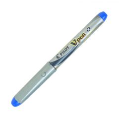 PILOT V-PEN DOLMAKALEM SILVER ACIK MAVI