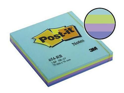 3M POST-IT YAPISKANLI NOT KAGIT 76x76 (654-RB)