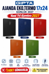 GIPTA AJANDA EKO.TERMO 17x24 GUNLUK(107-ETK) 2027