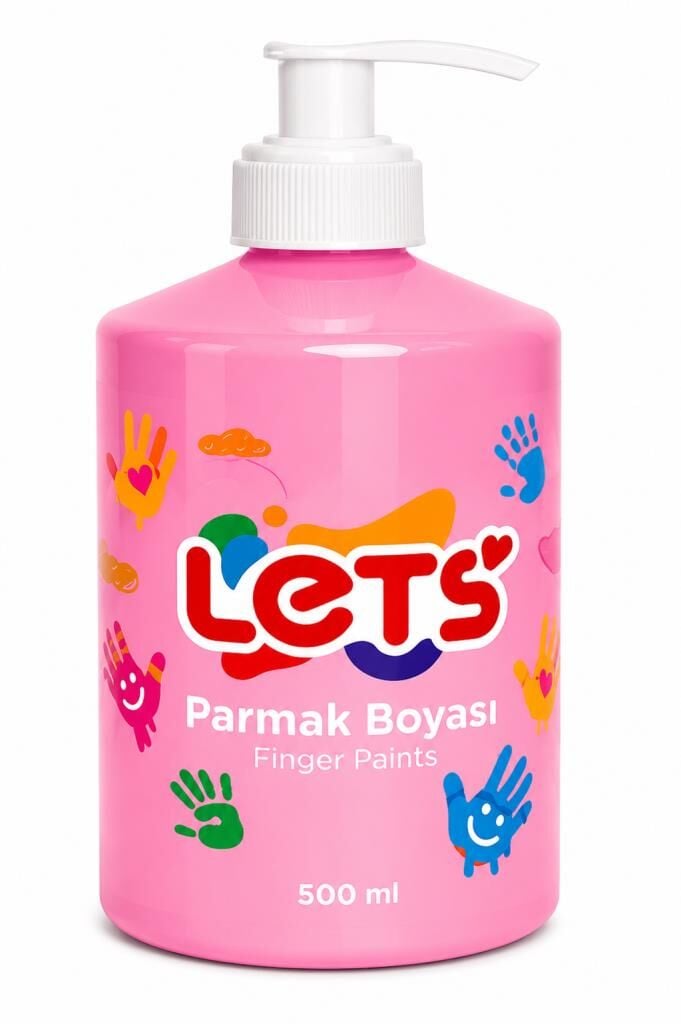 LETS PARMAK BOYASI 500ml. PEMBE L5010
