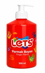 LETS PARMAK BOYASI 500ML KIRMIZI L5004