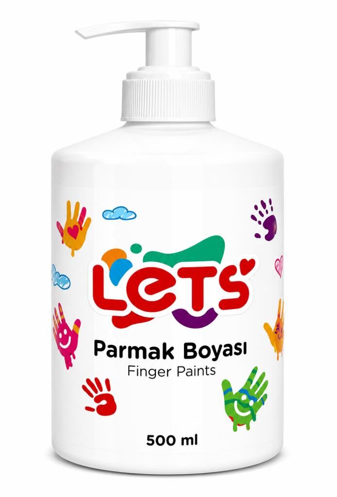 LETS PARMAK BOYASI 500ML BEYAZ L5001