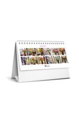 KESKIN MASA TAKVIMI UCGEN 2026 CICEK MTK-822