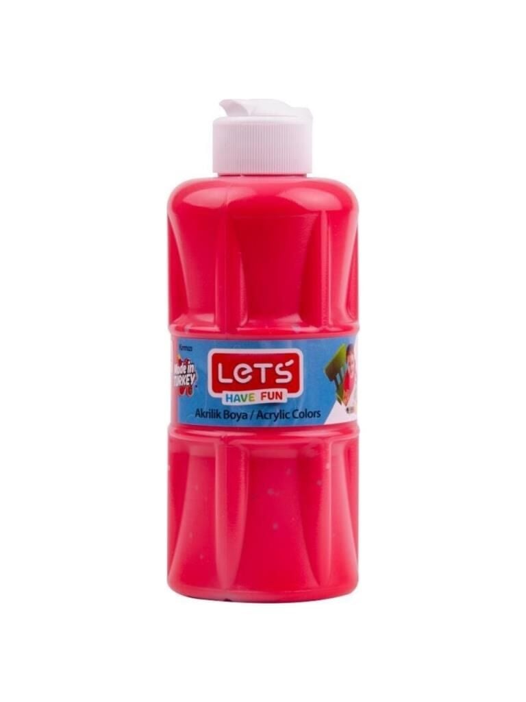 LETS AKRILIK BOYA 250 ML KIRMIZI L5704