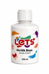 LETS AKRILIK BOYA 250 ML BEYAZ L5701