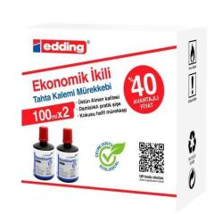 LEGAMASTER TAHTA KALEM MUREKKEB 100ML KIRMIZI 2 LI