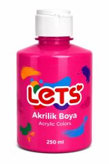 LETS AKRILIK BOYA 250 ML PEMBE L5710