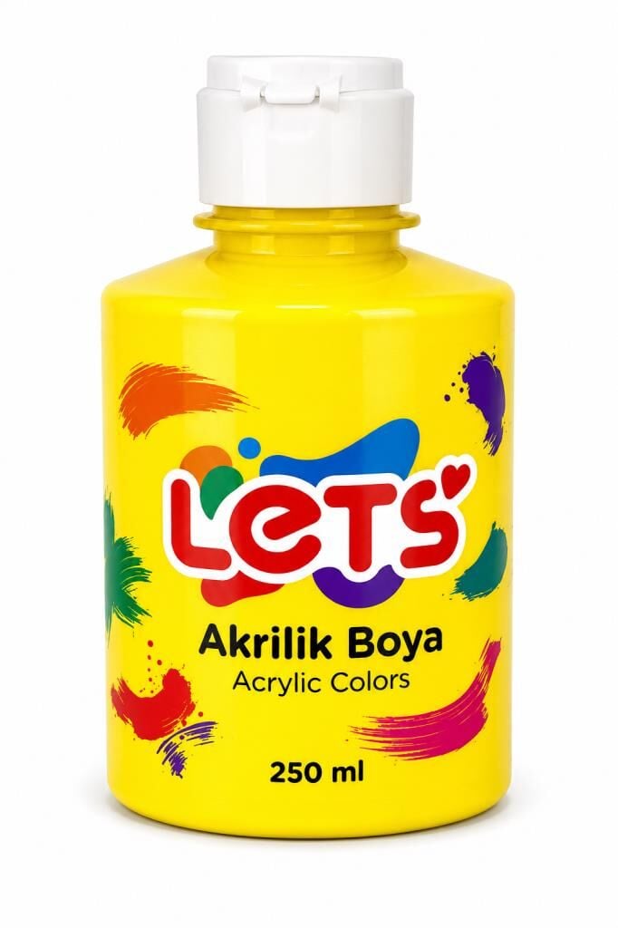 LETS AKRILIK BOYA 250 ML SARI L5702
