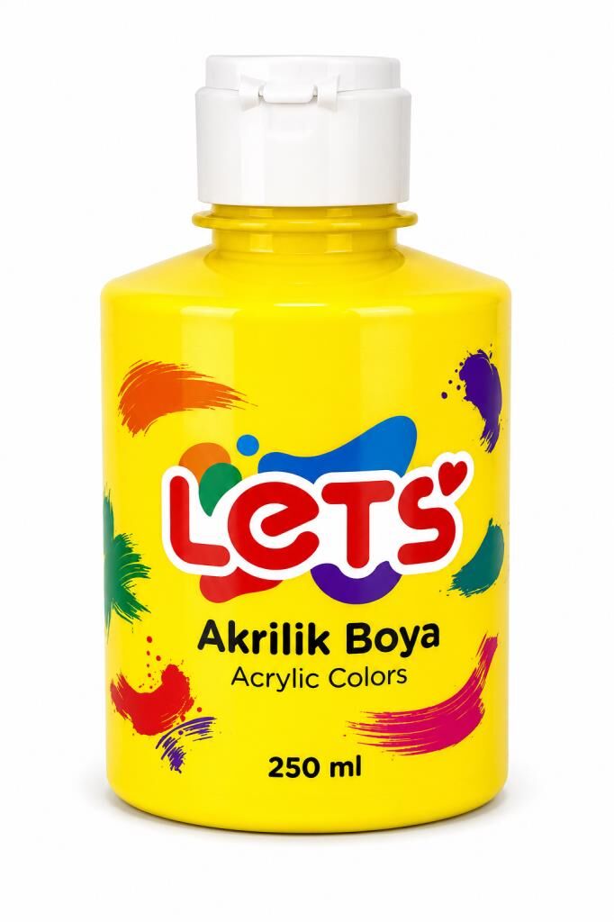 LETS AKRILIK BOYA 250 ML SARI L5702