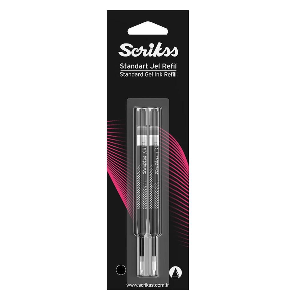 SCRIKSS TUKENMEZ KALEM D1 REFILI KISA KIR.2 LI BL.