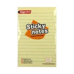 BIGPOINT YAPISKAN KAGIT 100X150 CIZGIL SARI 100YP.