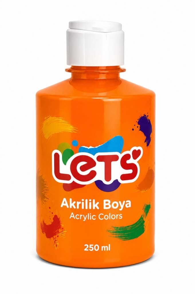 LETS AKRILIK BOYA 250 ML TURUNCU L5703