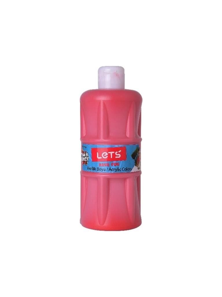 LETS AKRILIK BOYA 500 ML KIRMIZI L5303