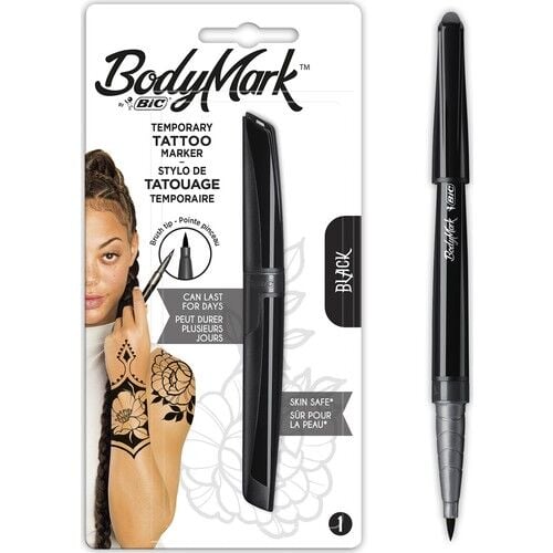 BIC BODYMARK GECICI DOVME TATTOO KALEMI SIYAH 1 LI
