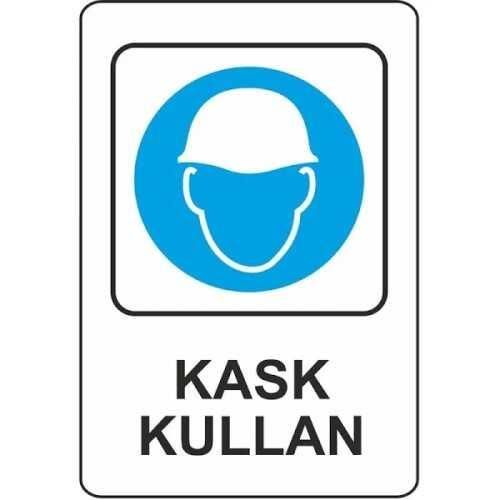 EKSTRAFIX KASK KULLAN LEVHA  (YUL-307)