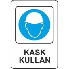 EKSTRAFIX KASK KULLAN LEVHA  (YUL-307)