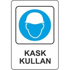 EKSTRAFIX KASK KULLAN LEVHA  (YUL-307)