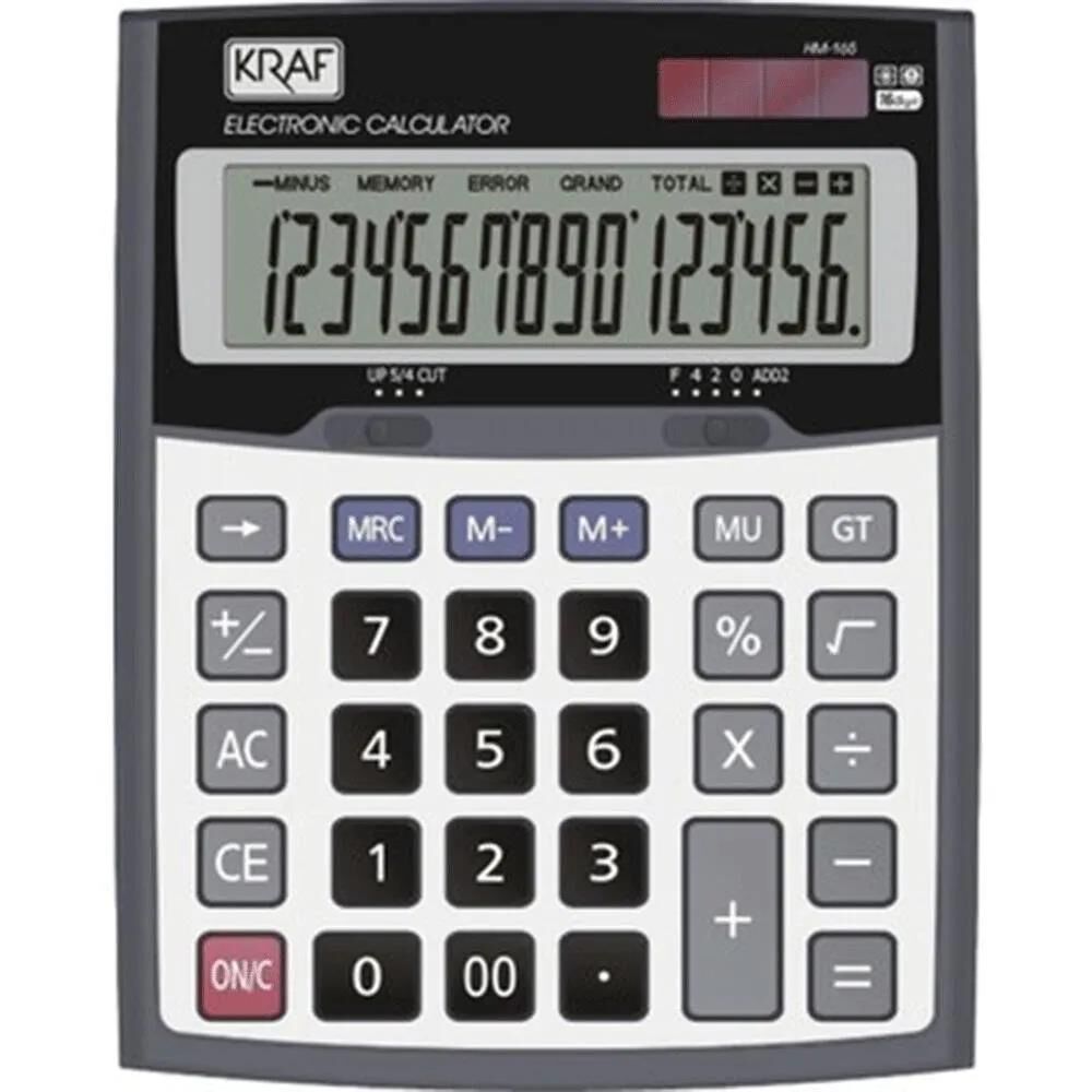 KRAF HESAP MAKINESI MASAUSTU 16 HANE HM-165