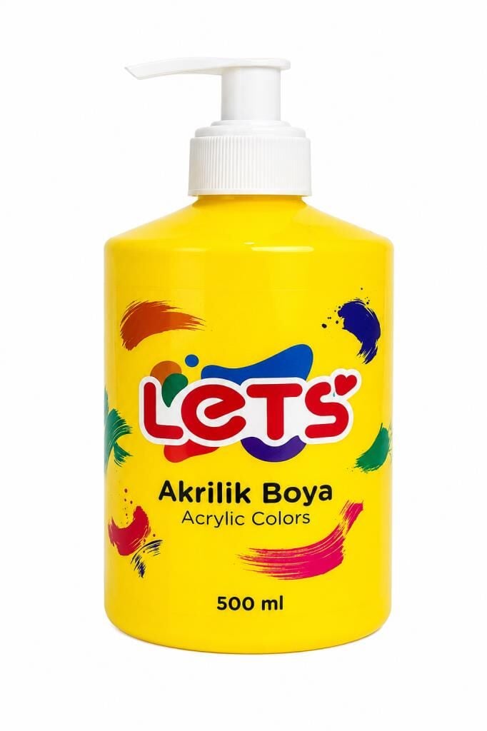 LETS AKRILIK BOYA 500 ML SARI L5301