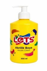 LETS AKRILIK BOYA 500 ML SARI L5301