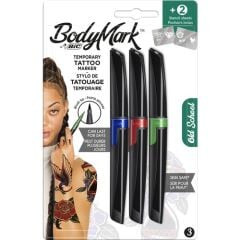 BIC BODYMARK GECICI DOVME TATOO KALEMI 3 LU
