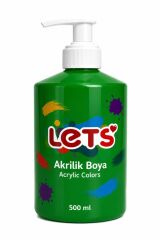 LETS AKRILIK BOYA 500 ML YESIL L5307